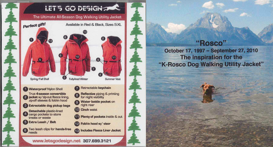 Dog walking utility discount jacket